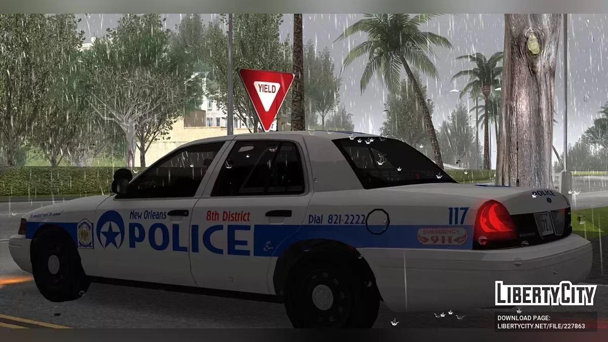 Набір поліцейських автомобілів Нового Орлеана (LQ, AVS) / GTA San Andreas