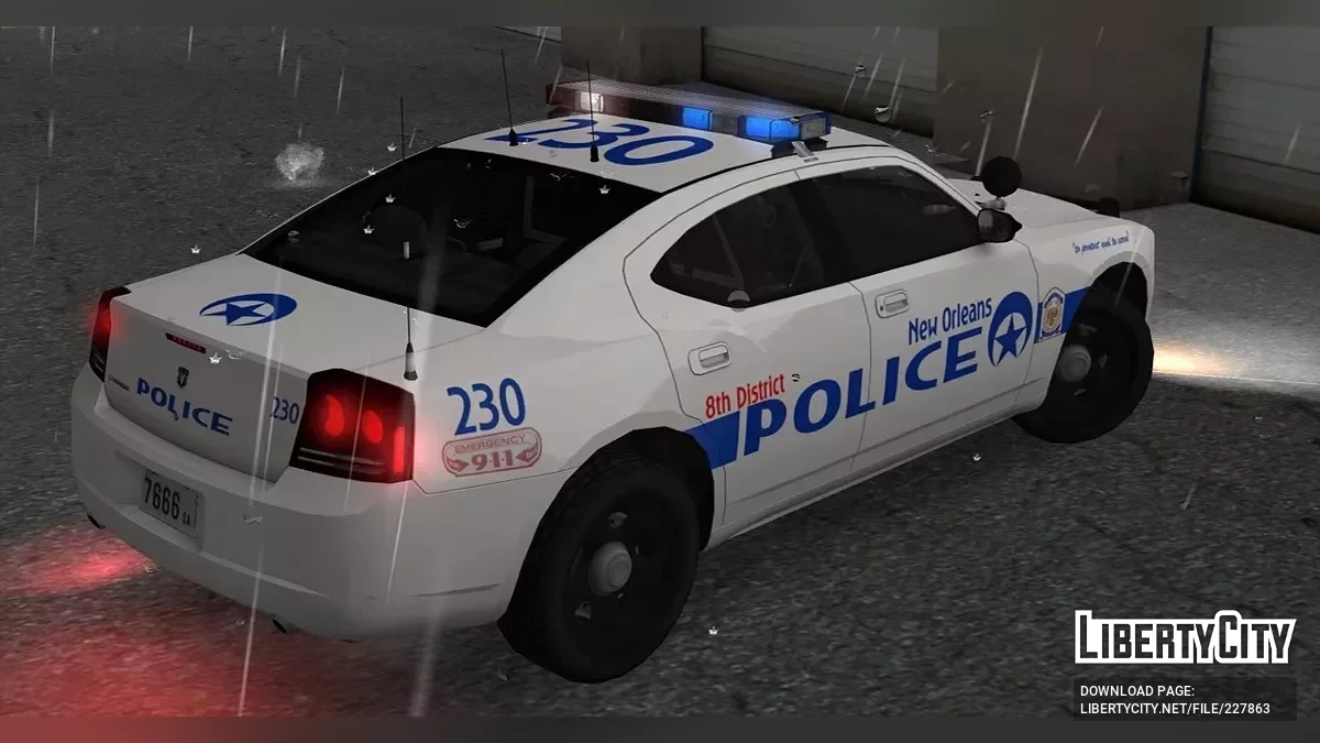 Набір поліцейських автомобілів Нового Орлеана (LQ, AVS) / GTA San Andreas
