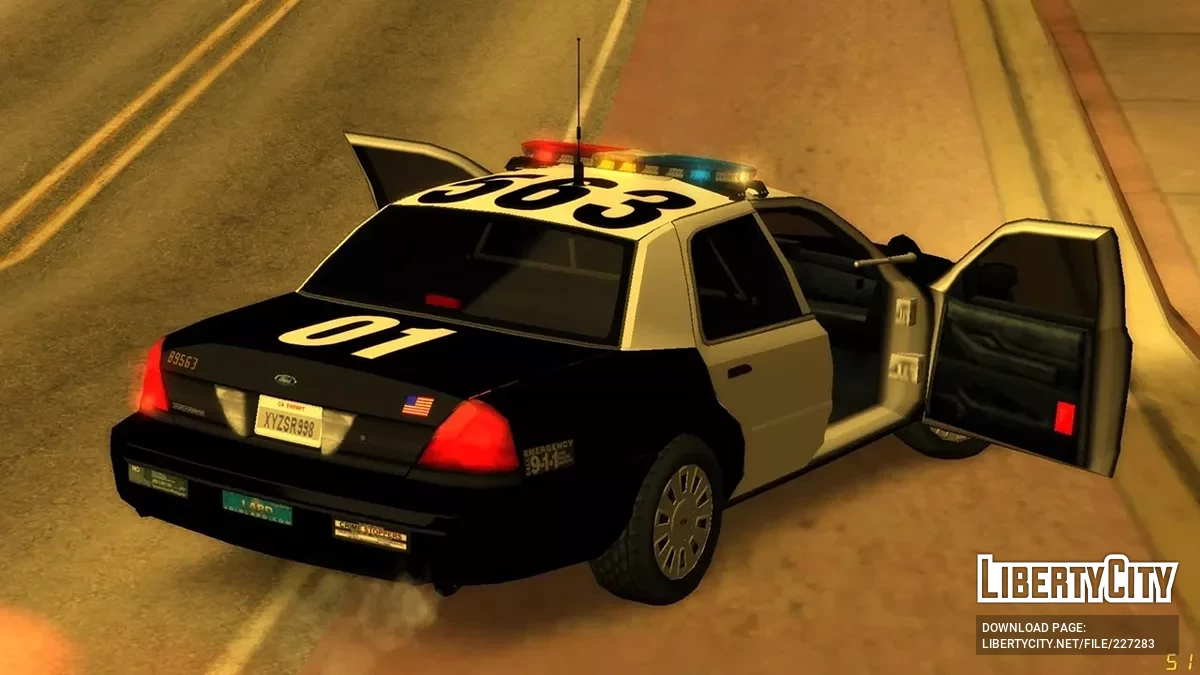 Відновлений CVPI 2011 для патрулювання LAPD / GTA San Andreas