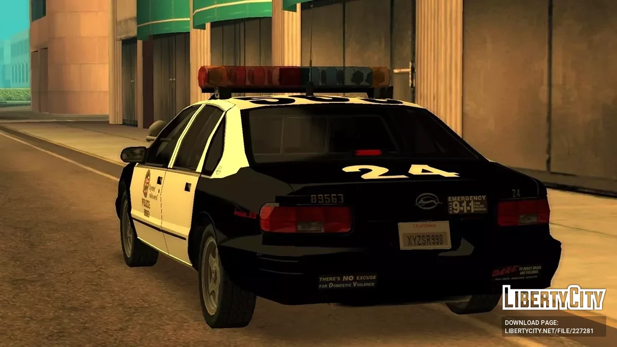 Відновлений Impala 1996 для дорожньої поліції LAPD / GTA San Andreas