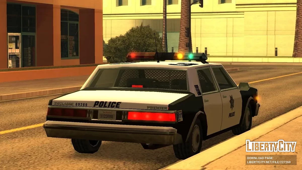Відновлений 1989 Declasse Premier Las Venturas Police Cruiser / GTA San Andreas