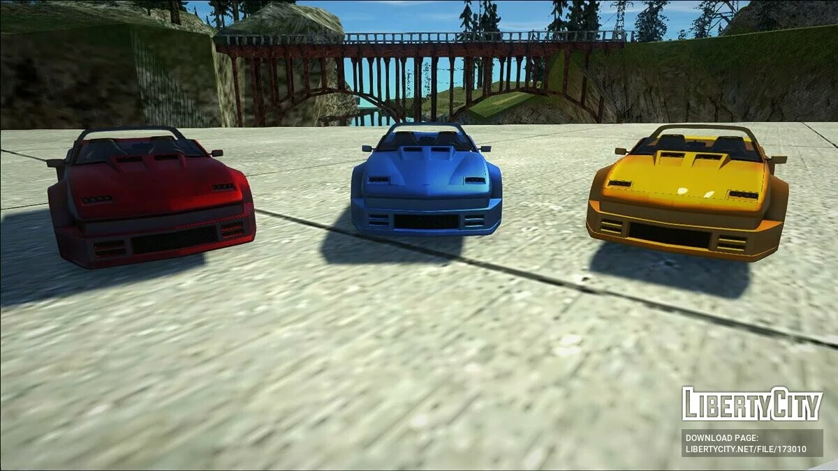 Pontiac Firebird Roadster Konzept Custom / GTA San Andreas