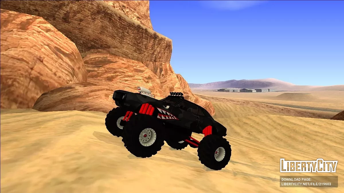1968 Pontiac Firebird Monster Truck Camo Shark / GTA San Andreas