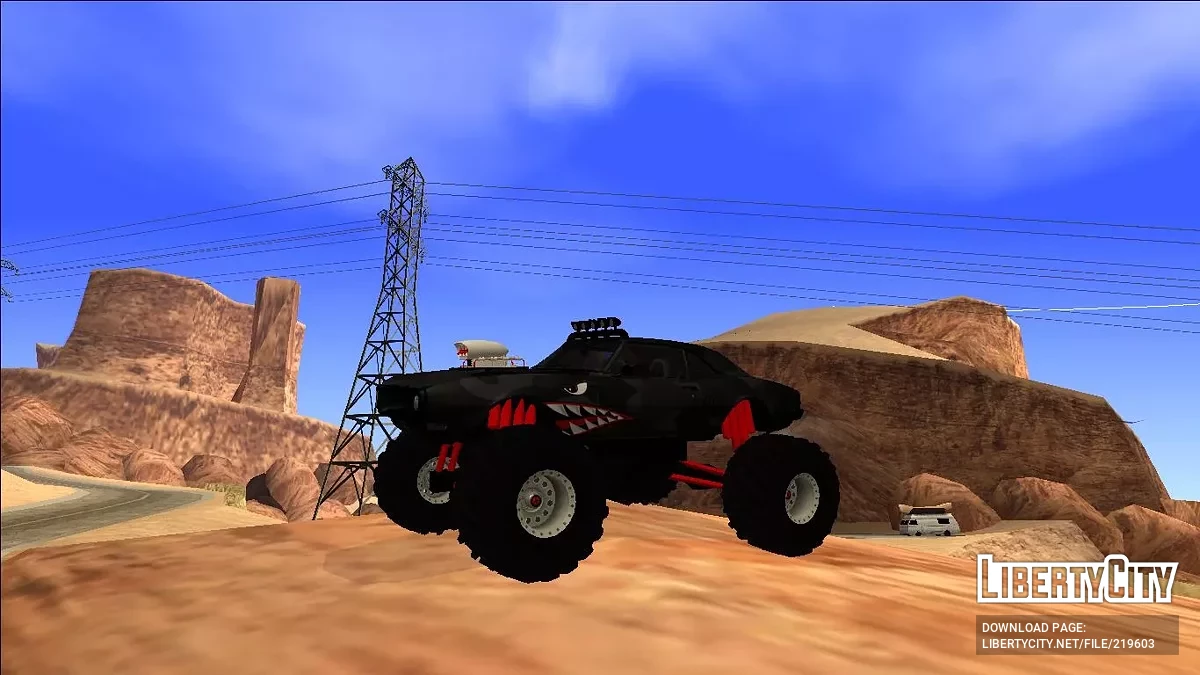 1968 Pontiac Firebird Monster Truck Camo Shark / GTA San Andreas