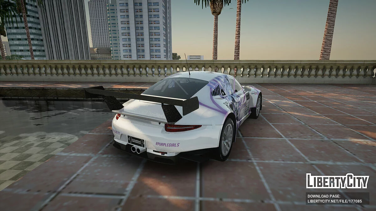 Porsche 911 RSR Itasha Neptunia Hyperdimension / GTA San Andreas