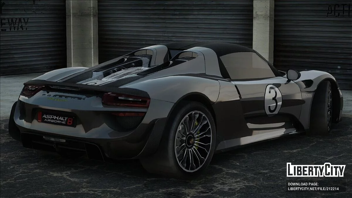 Porsche 918 Spyder with Weissach Package / GTA San Andreas