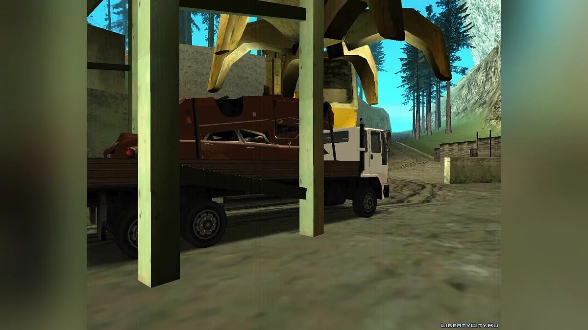 DFT-30 with wrecked Glendale and Sadler / GTA San Andreas