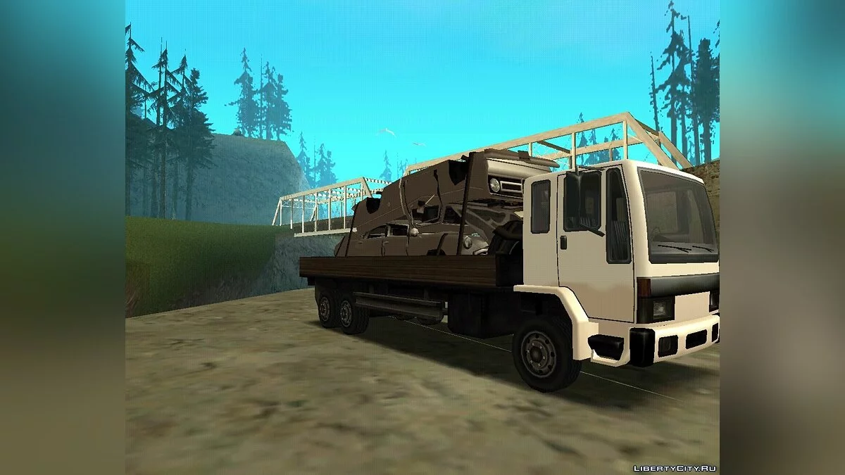 DFT-30 with wrecked Glendale and Sadler / GTA San Andreas