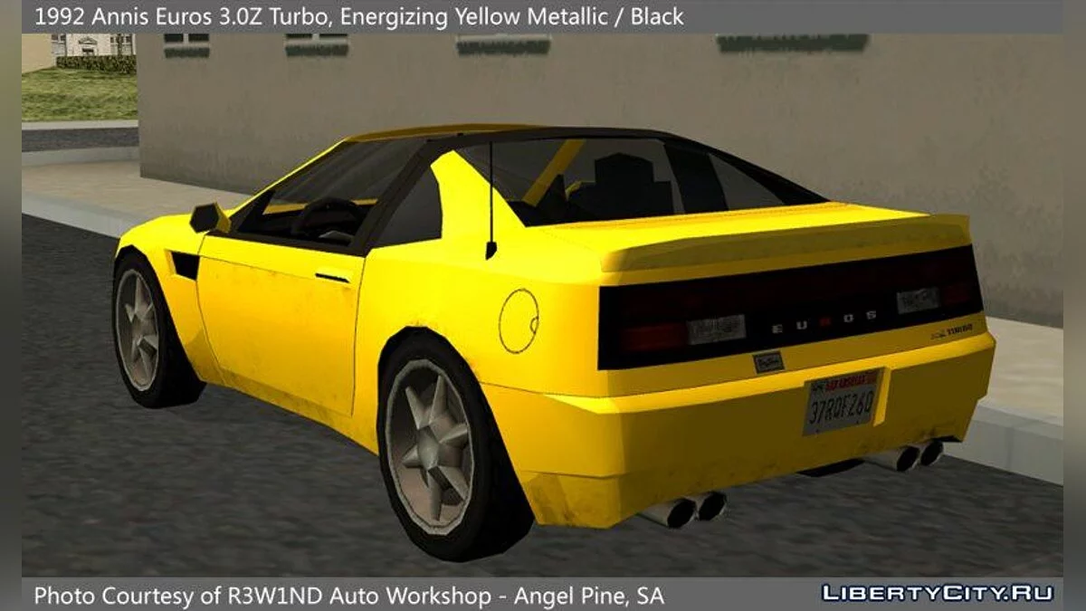 Annis Euros 3.0ZTurbo 1992 / GTA San Andreas