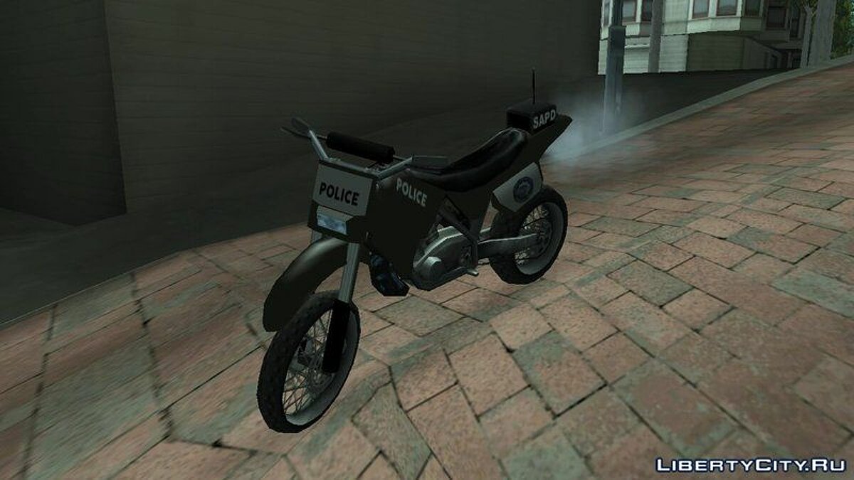 Black Rockstar Moto Cross for GTA San Andreas