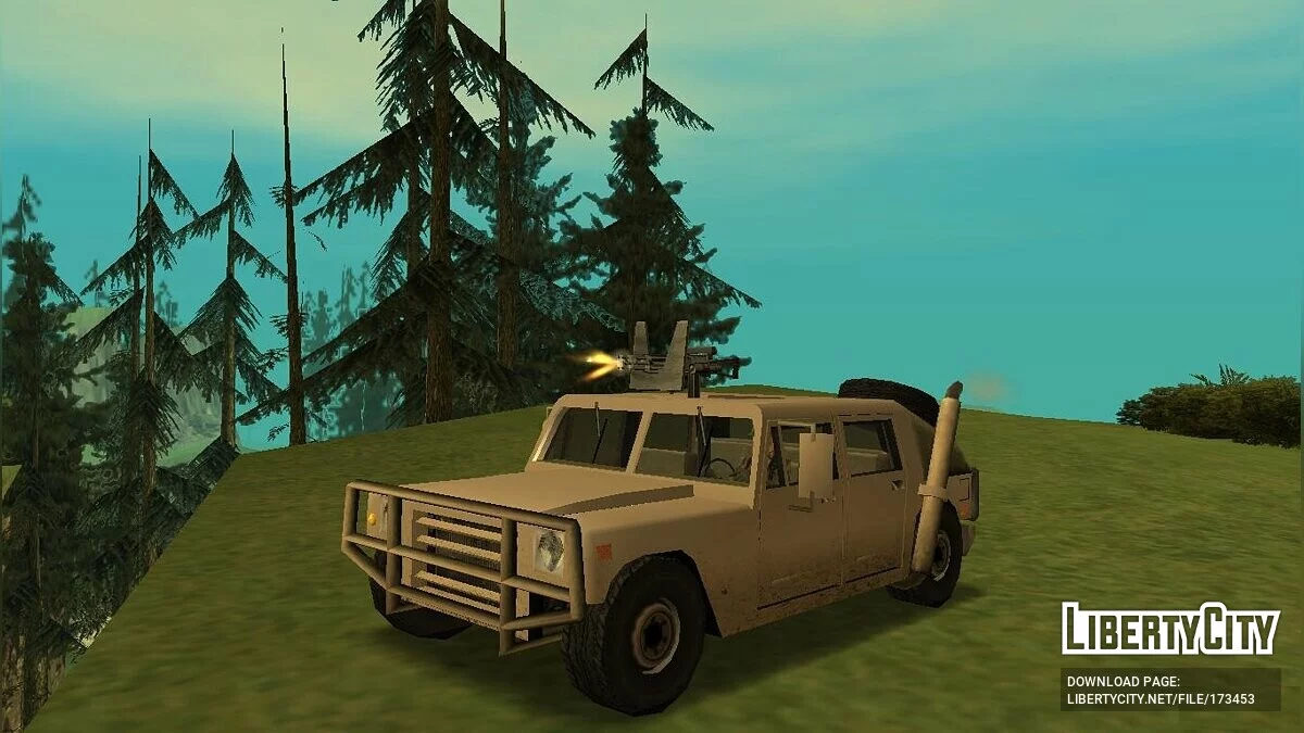 Новий Patriot з робочим кулеметом / GTA San Andreas