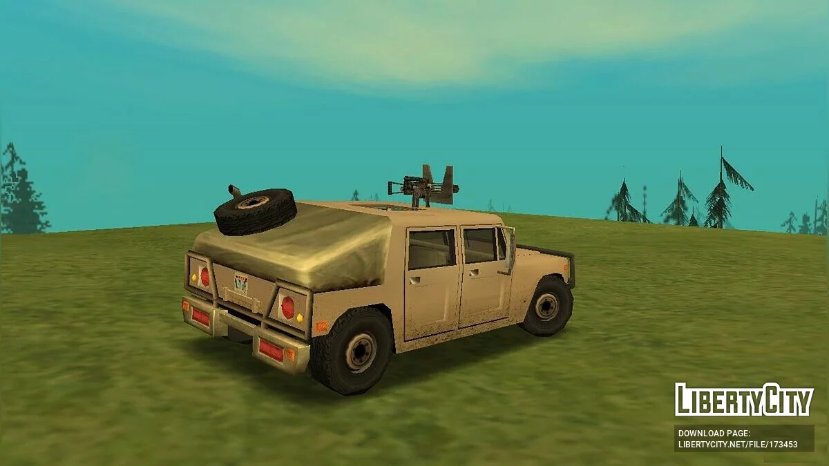 Новий Patriot з робочим кулеметом / GTA San Andreas