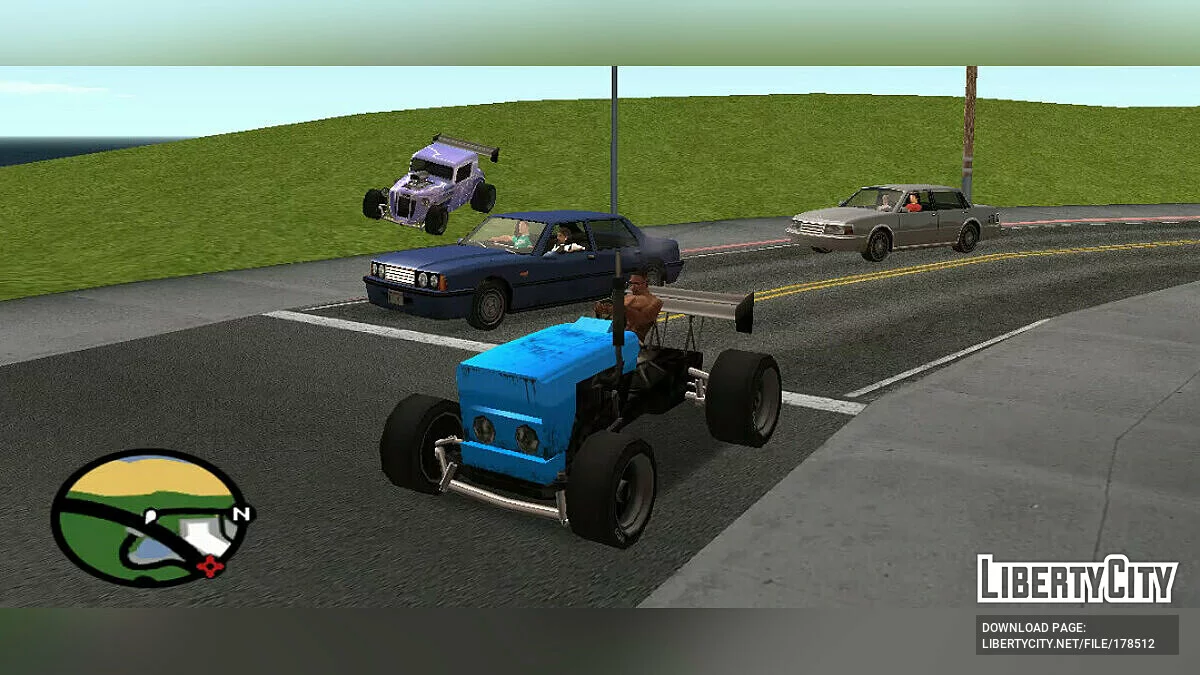 Open Wheeler Race Car (Hotknife & Tractor) / GTA San Andreas