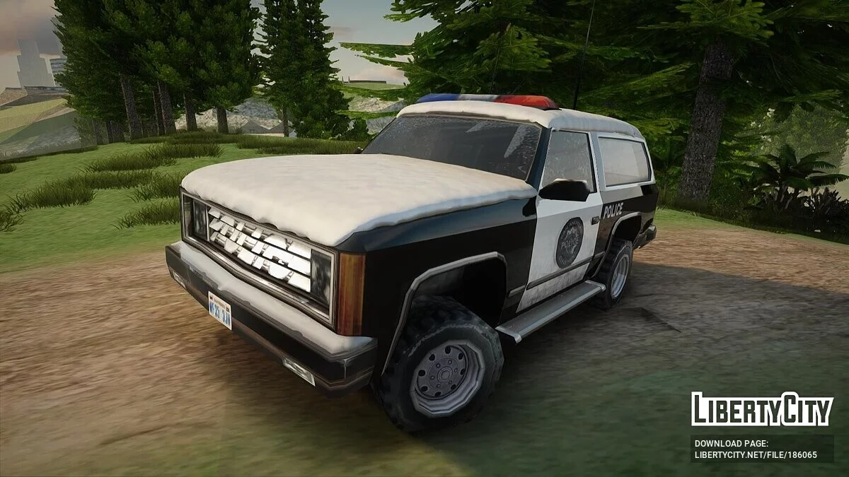 Зимний транспорт патрульной полиции / GTA San Andreas