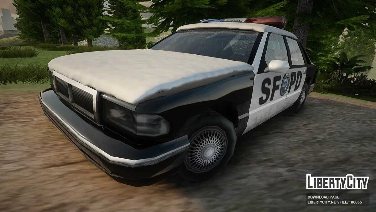 Зимний транспорт патрульной полиции / GTA San Andreas