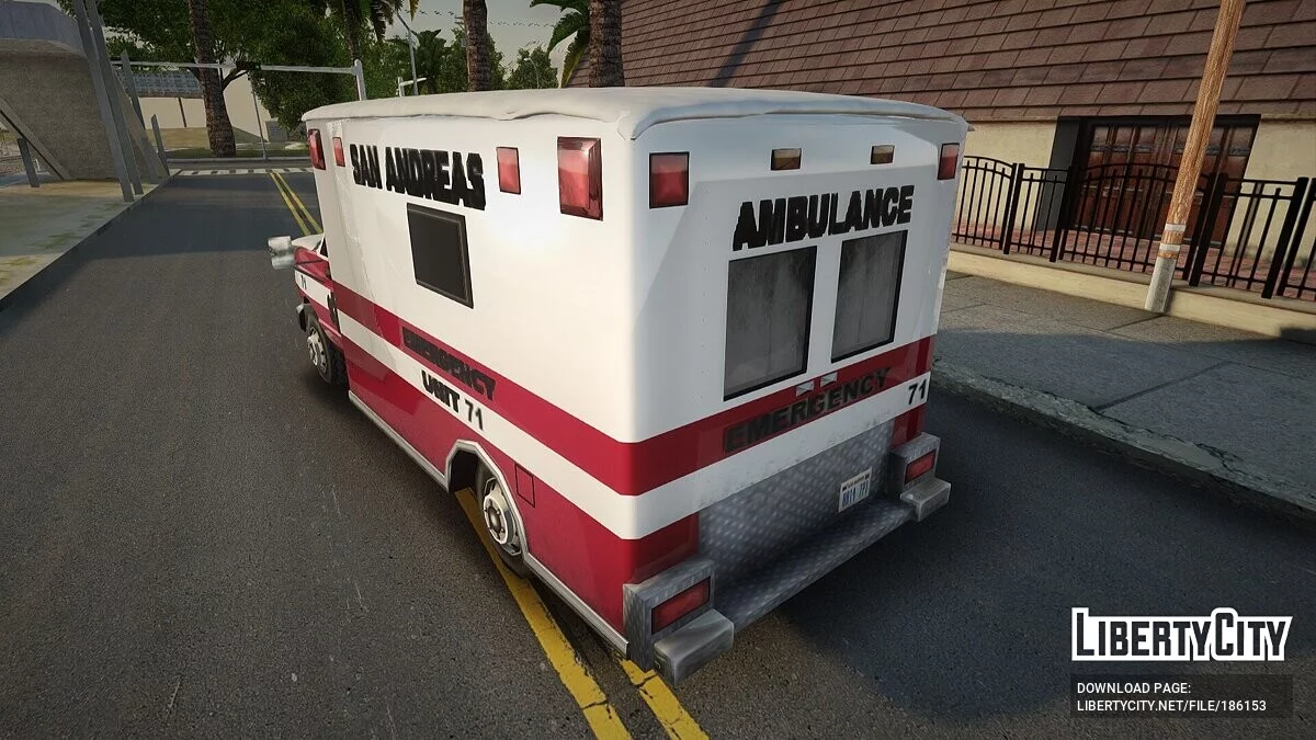 Winter ambulance transport / GTA San Andreas