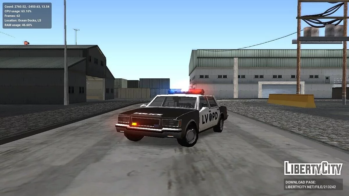 Improved service vehicles (adapted for ImVehFt) / GTA San Andreas