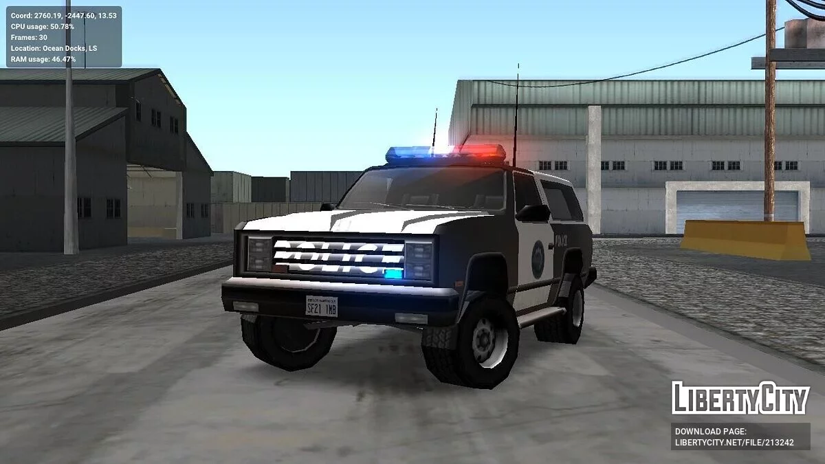 Improved service vehicles (adapted for ImVehFt) / GTA San Andreas