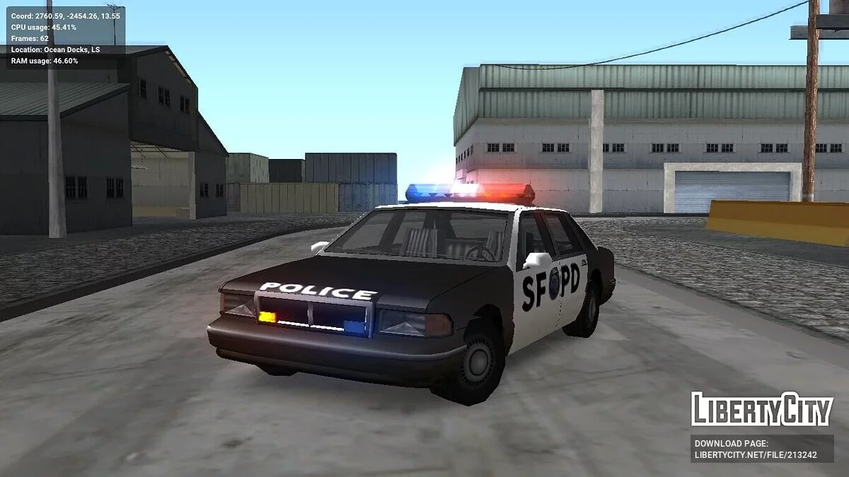 Improved service vehicles (adapted for ImVehFt) / GTA San Andreas