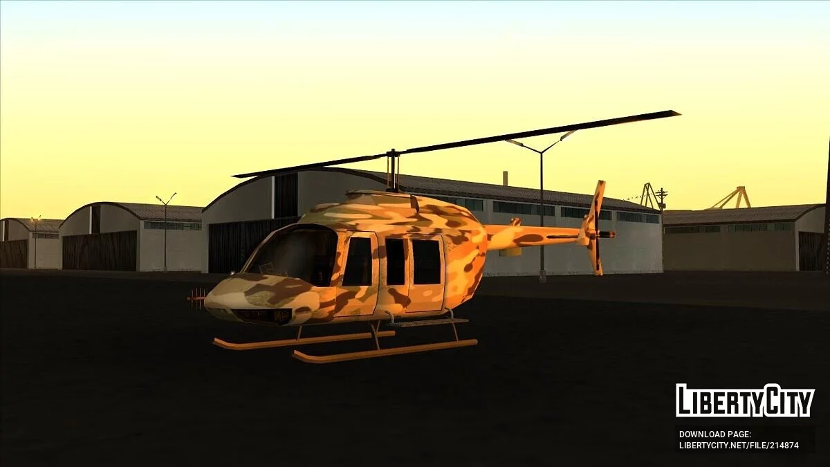 Helicóptero Maverick (variante de invierno y desierto) / GTA San Andreas
