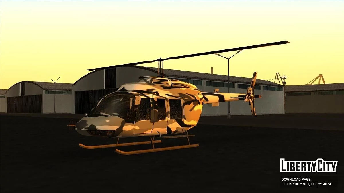 Helicóptero Maverick (variante de invierno y desierto) / GTA San Andreas