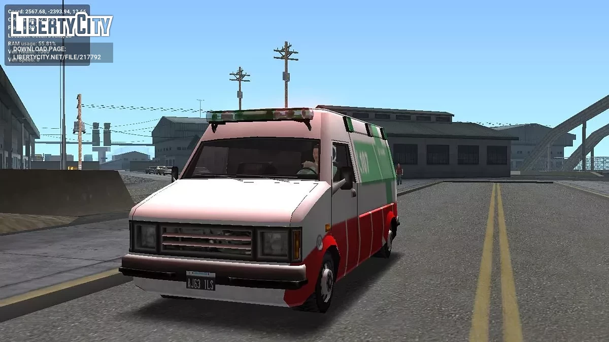 Rumpo Ambulância SAME 107 - Ambulância da Argentina / GTA San Andreas