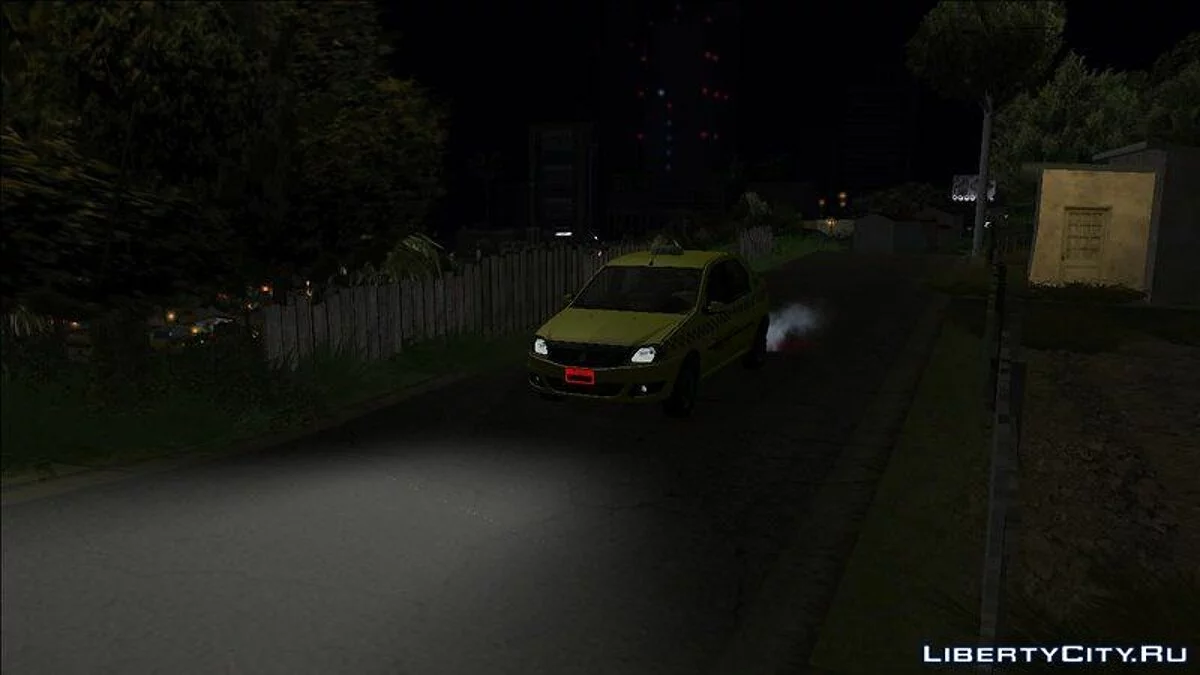 Таксі Renault Logan (JF e Rio) V2 / GTA San Andreas