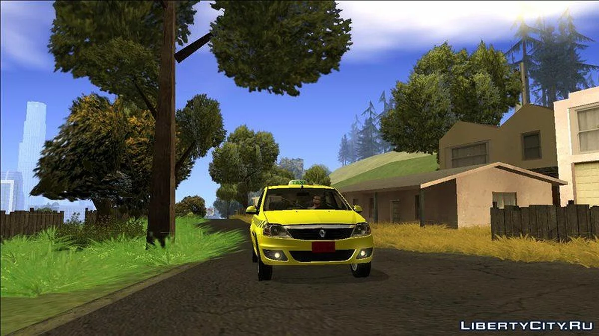 Таксі Renault Logan (JF e Rio) V2 / GTA San Andreas