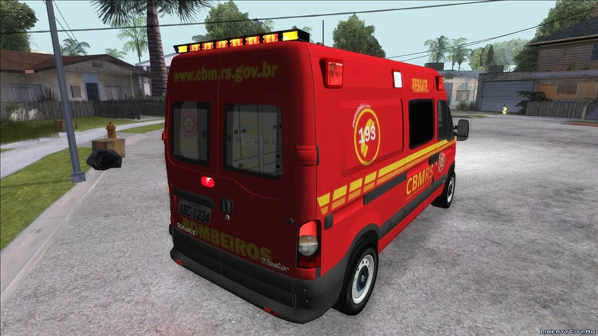 Ambulance Renault Master Brésil / GTA San Andreas