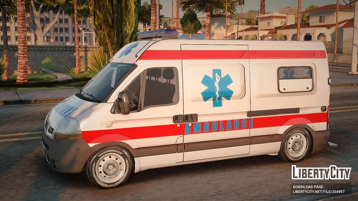 Renault Master Ambulância Sérvia / GTA San Andreas