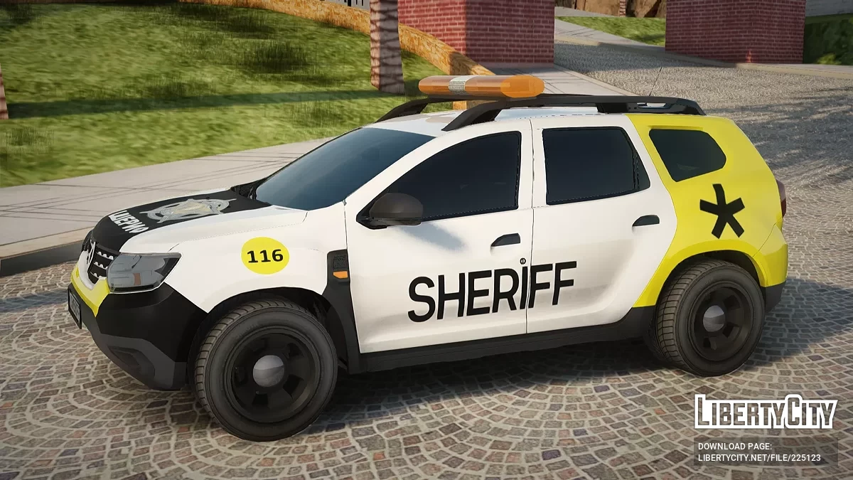 Renault Duster Holding des entreprises de sécurité «SHERIFF» / GTA San Andreas