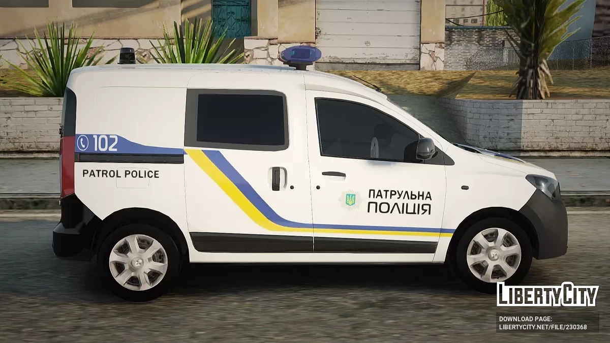 Renault Dokker Ukrainian Police / GTA San Andreas