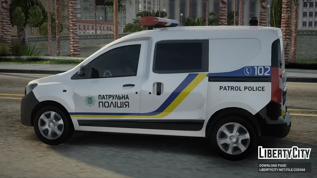 Renault Dokker Ukrainian Police / GTA San Andreas