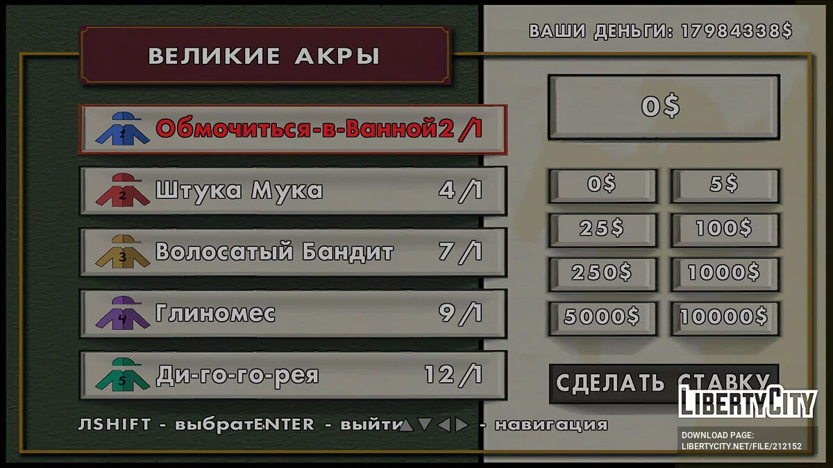 双重俄罗斯化器 (MSKL & SanLtd) / GTA San Andreas