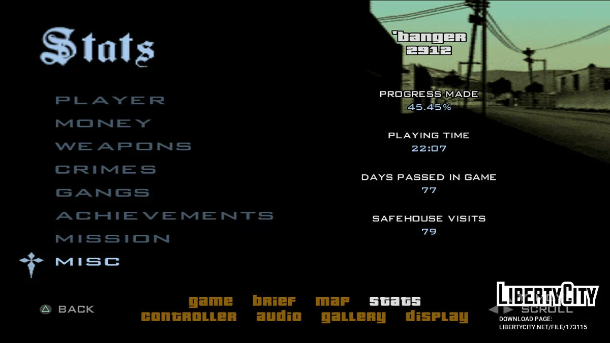PS2 45.45% 存档 / GTA San Andreas
