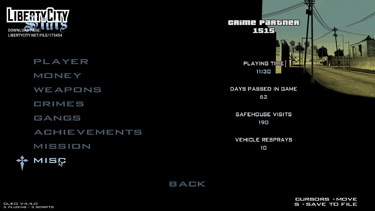 Starting Save Grand Theft Auto San Andreas / GTA San Andreas
