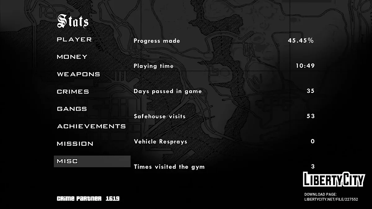 SigmaSCM的33.69%和45.45%启动存档 / GTA San Andreas