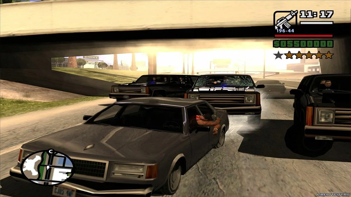 Cops Shoot at You from the Car v2 / GTA San Andreas