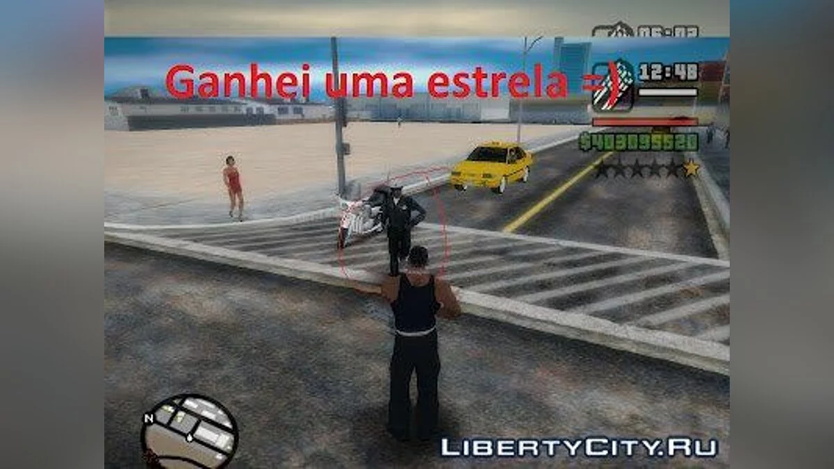 Pedestrians Get Scared When They See Weapons / GTA San Andreas