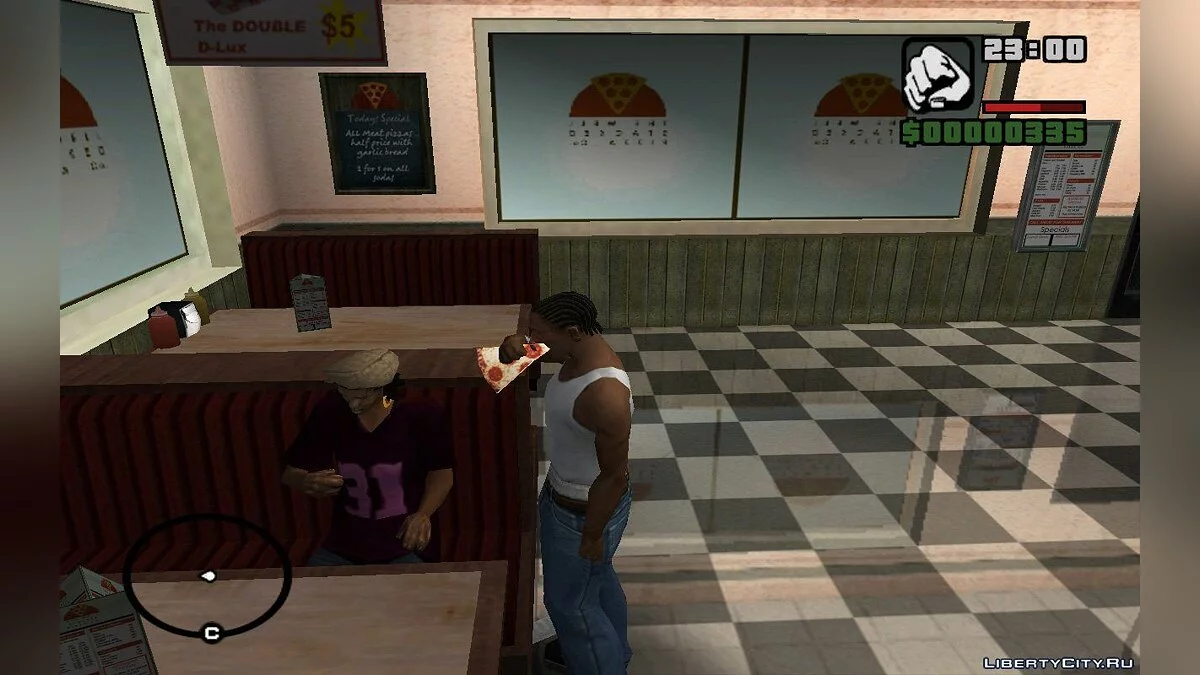 Steal Burgers or Pizzas from NPCs / GTA San Andreas