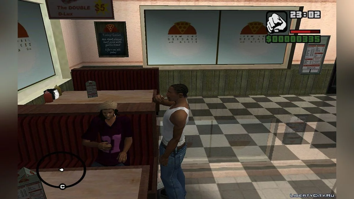 Steal Burgers or Pizzas from NPCs / GTA San Andreas
