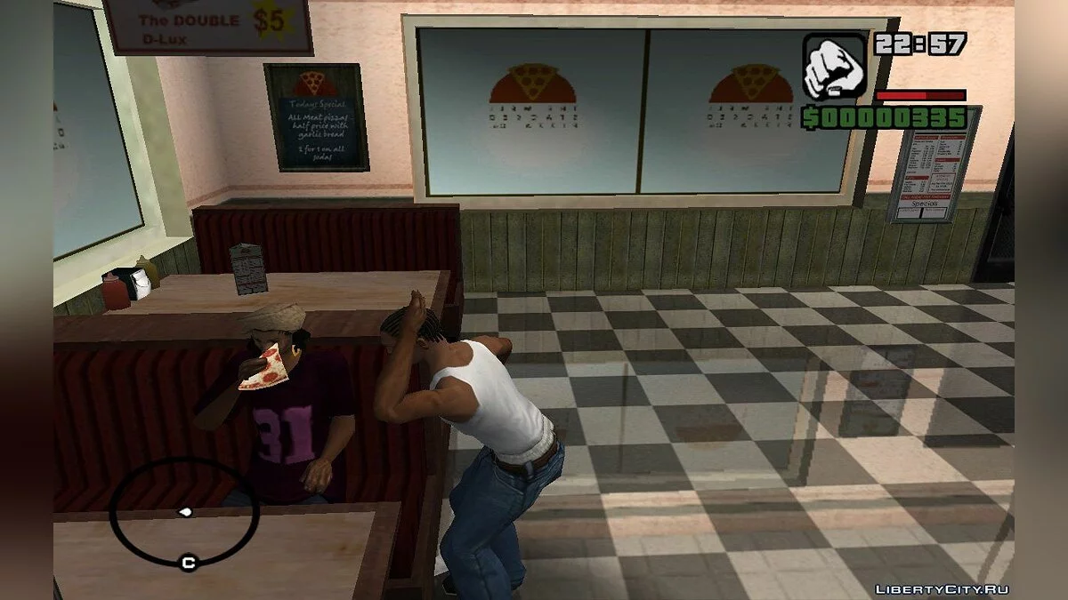 Steal Burgers or Pizzas from NPCs / GTA San Andreas