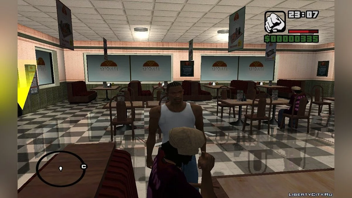 Steal Burgers or Pizzas from NPCs / GTA San Andreas