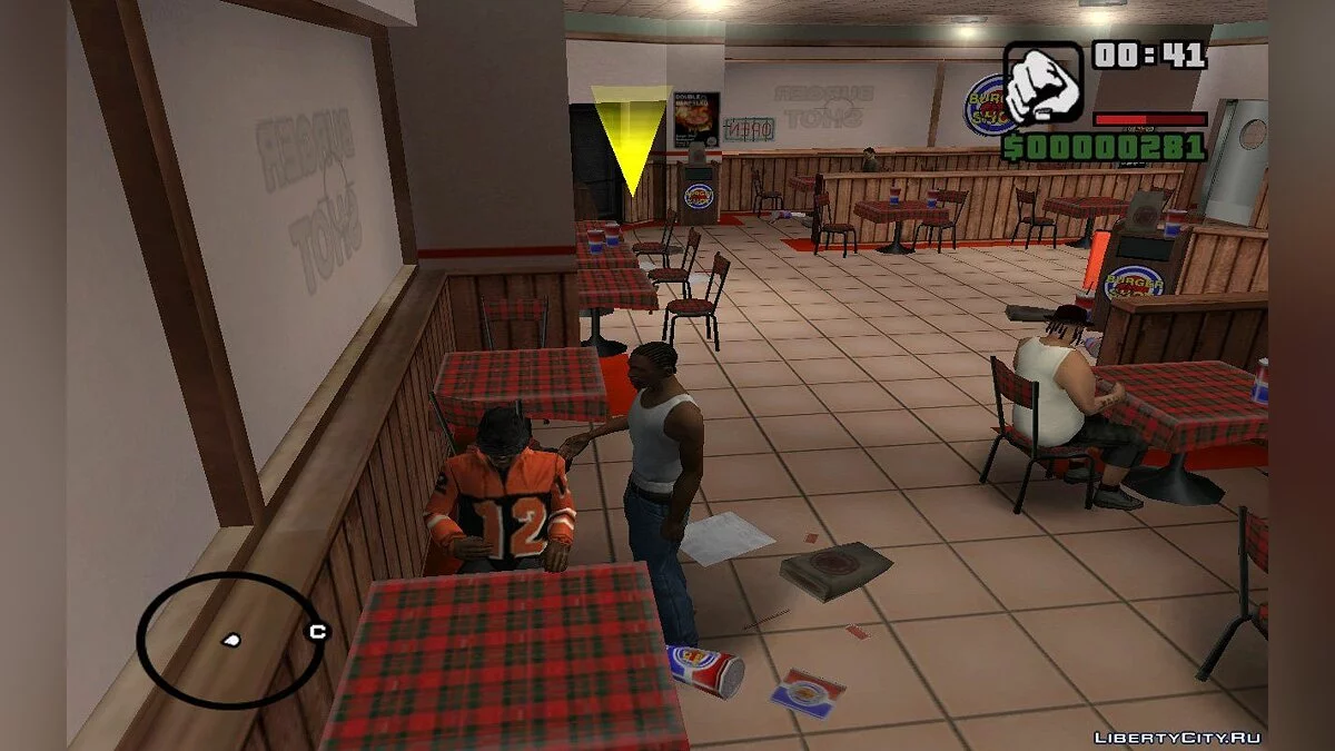 Steal Burgers or Pizzas from NPCs / GTA San Andreas