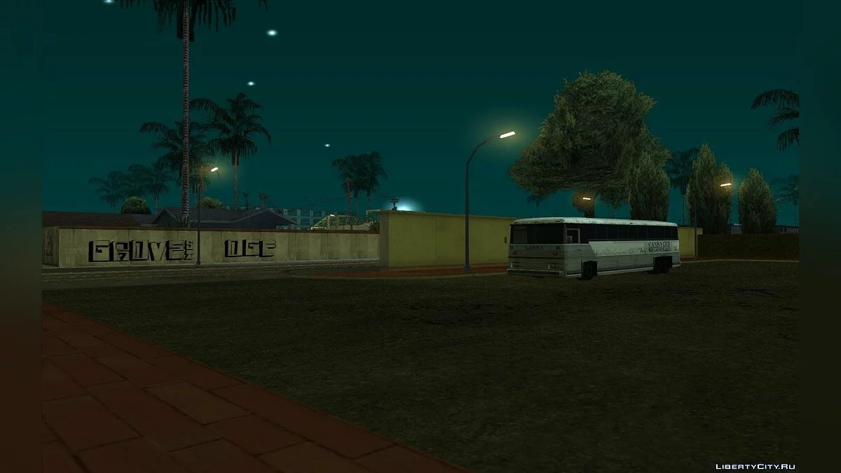 Bus et taxis à la gare / GTA San Andreas