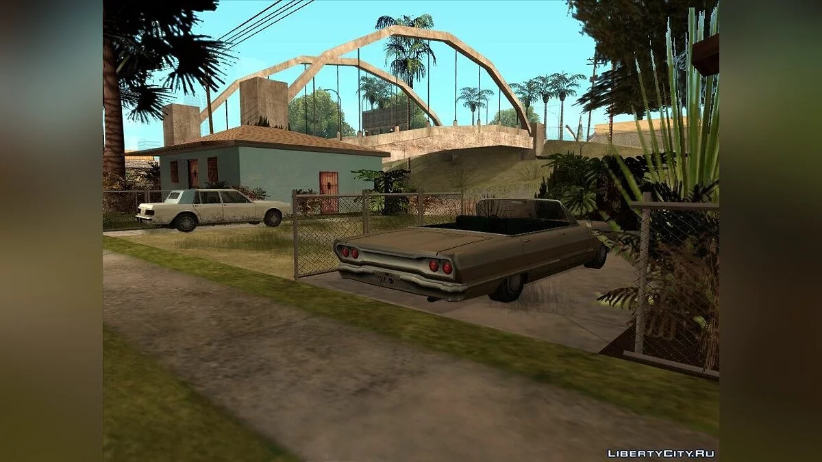 Véhicules garés sur Grove Street / GTA San Andreas