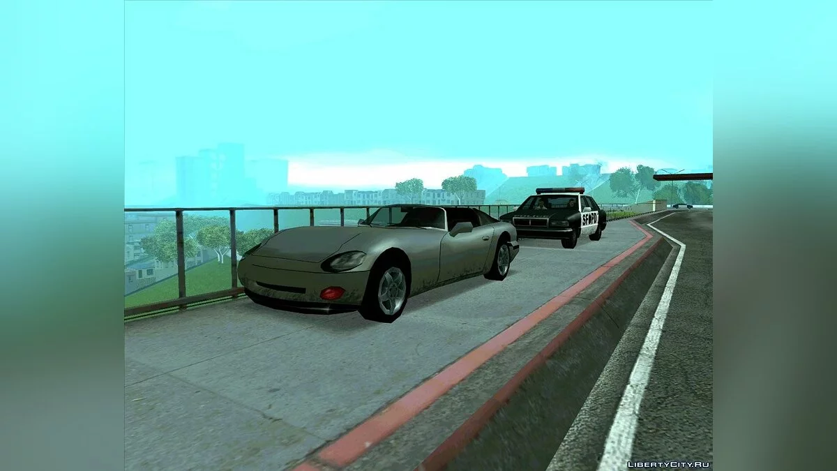ГАІшник на мосту Гант / GTA San Andreas