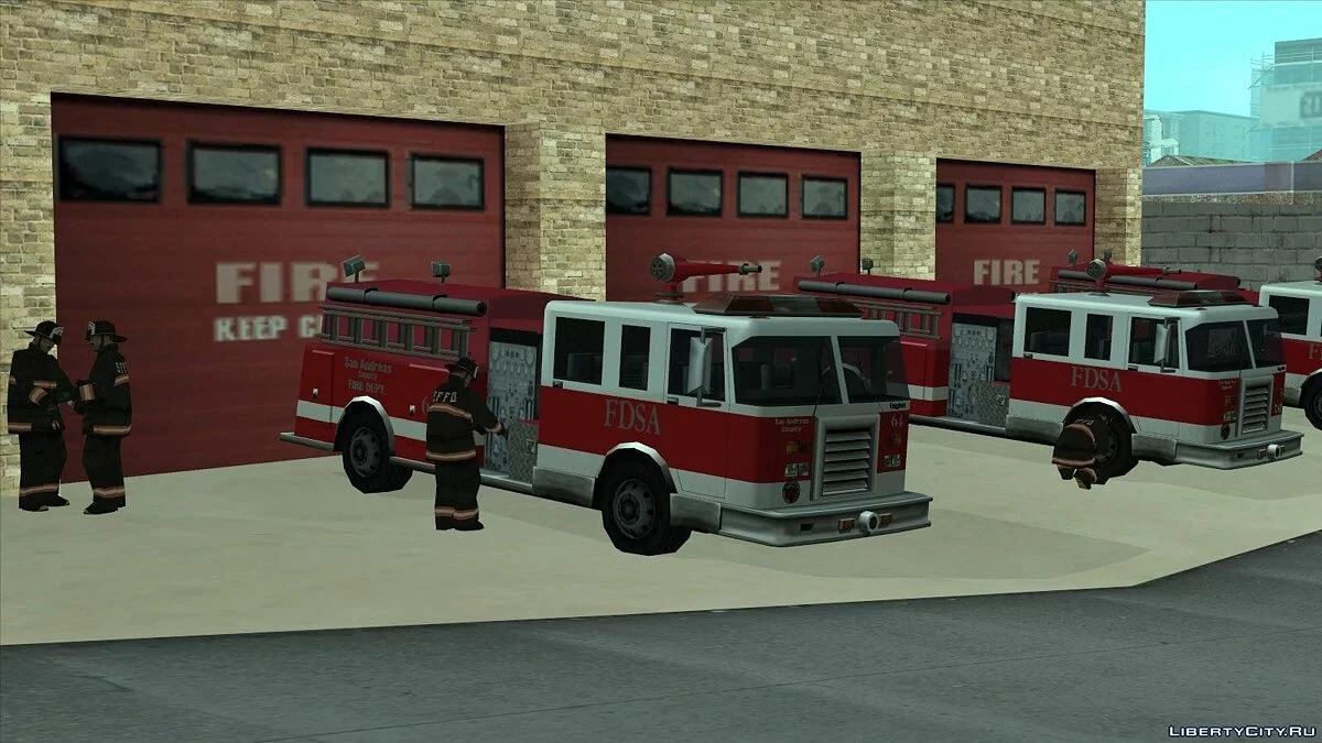 Un service d'incendie animé à San Fierro V1.0 / GTA San Andreas