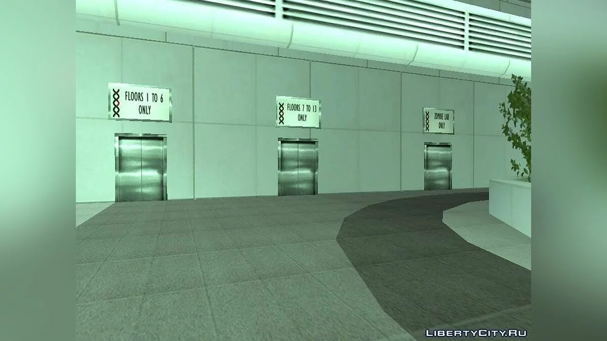 Eingang zum Zombotech-Gebäude (dritte Version) / GTA San Andreas