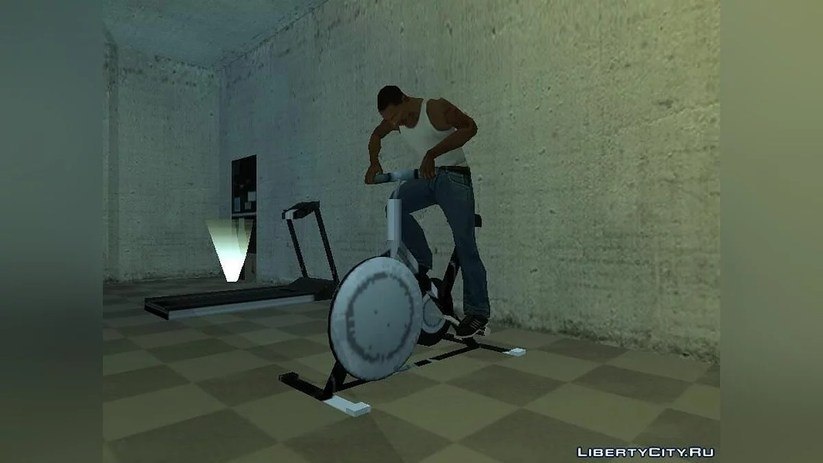 Подпольный спортзал в доме CJ 1.0 / GTA San Andreas